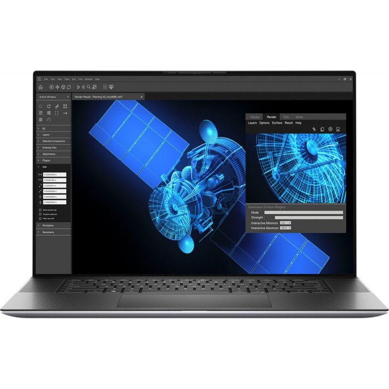 Laptop DELL Precision 5750 I7-10850H, up to 5.1 Ghz 32 GB RAM, 1TB SSD, nVidia Quadro RTX 3000 MAX-Q 6GB 